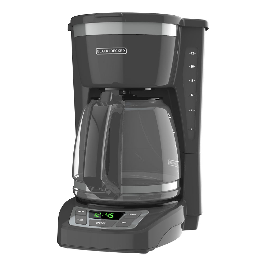 12 Cup Programmable Coffeemaker Gray